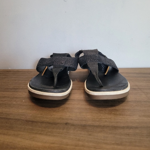 Sorel black leather sandals 8.5 - Picture 4 of 9